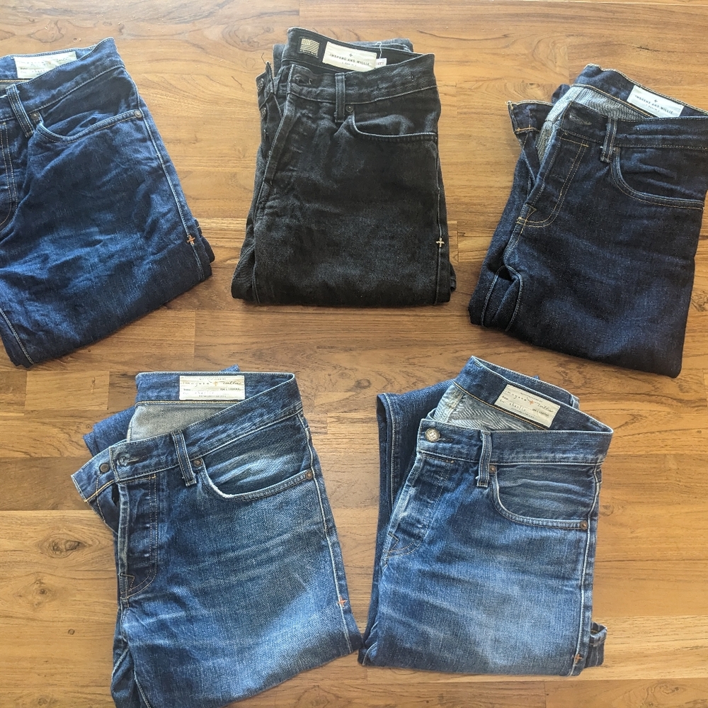 Imogene + Willie Charlie selvedge denim lot 5 pairs size 29
